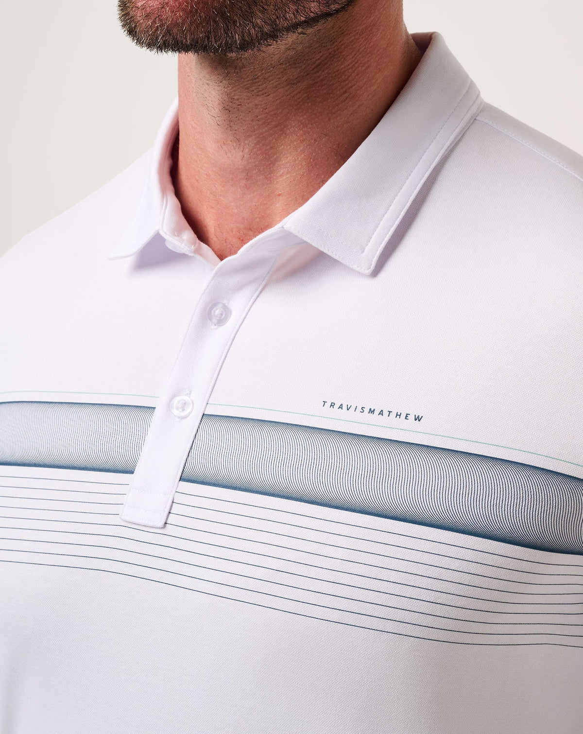 Perfect View Polo White | Travis Mathew Premium