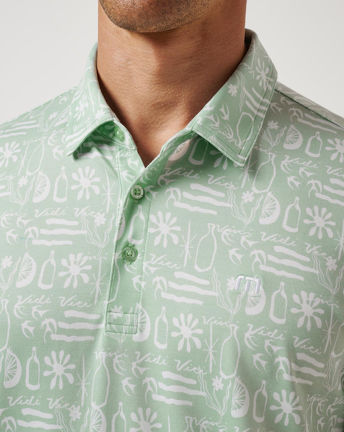 Featherweight Cabana Polo Aqua Foam | Travis Mathew Premium
