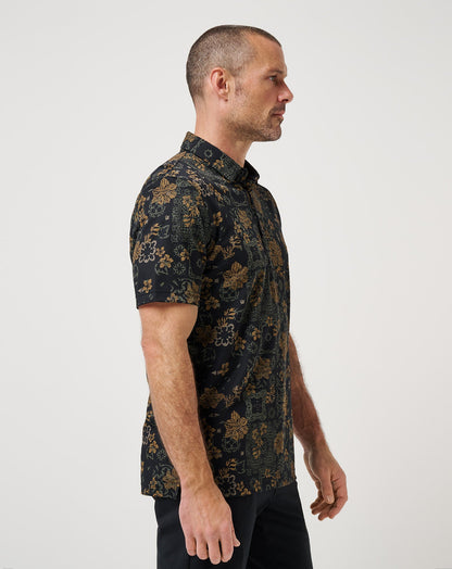 Speaking My Language Polo Black | Travis Mathew Great Value