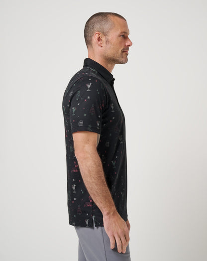 Holiday Magic Polo Black | Travis Mathew New