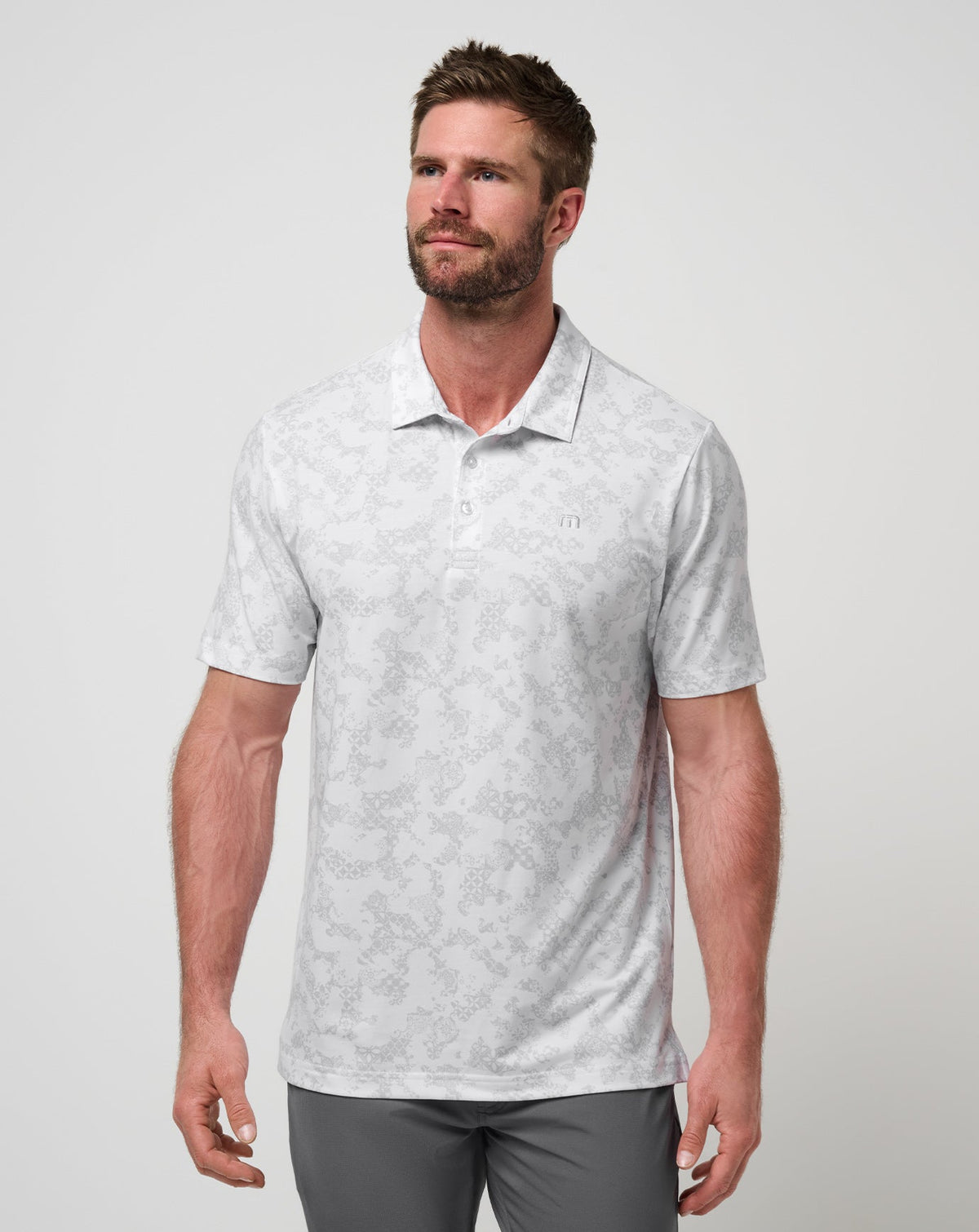 Featherweight Steep Wave Polo White | Travis Mathew Quality