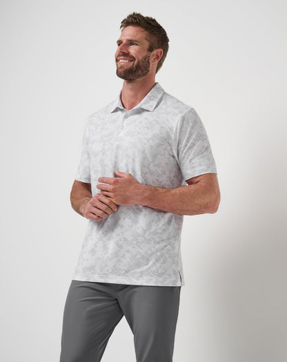Featherweight Steep Wave Polo White | Travis Mathew Quality