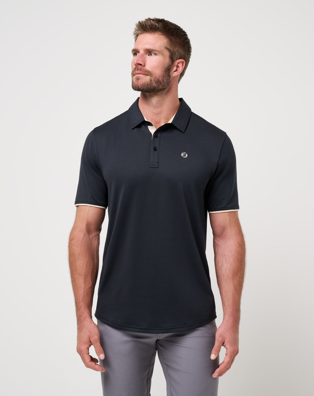 Featherweight On The Grind Polo Black | Travis Mathew Value