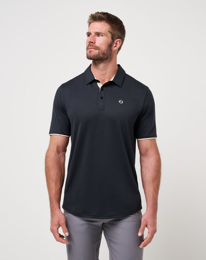 Featherweight On The Grind Polo Black | Travis Mathew Value