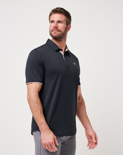 Featherweight On The Grind Polo Black | Travis Mathew Value