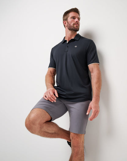Featherweight On The Grind Polo Black | Travis Mathew Value