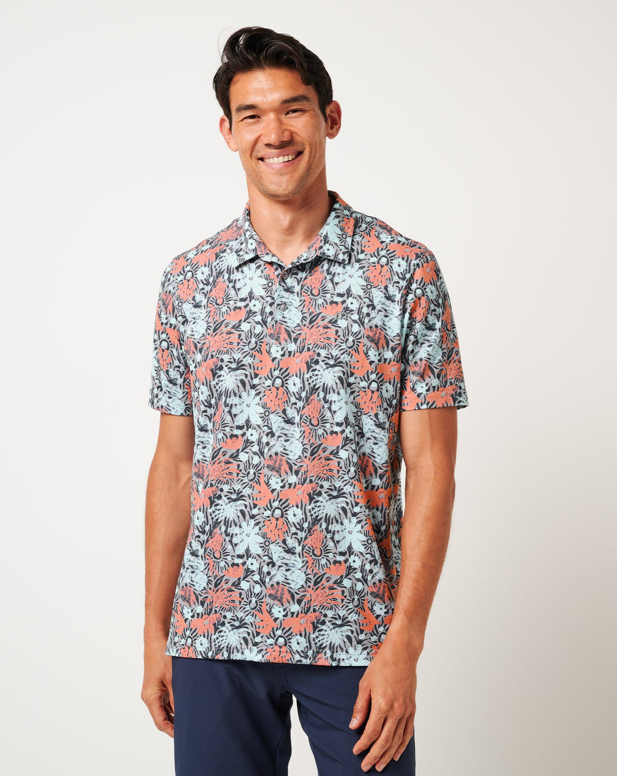 Featherweight Sands Polo Heather Medium Grey | Travis Mathew Discount