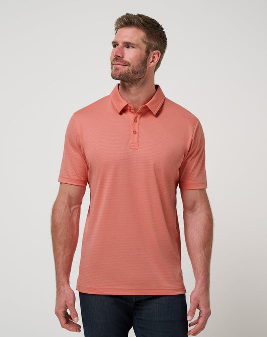 On Our Way Polo Terra Cotta | Travis Mathew Smart Buy