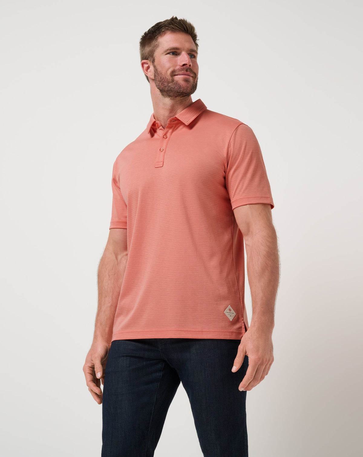 On Our Way Polo Terra Cotta | Travis Mathew Smart Buy