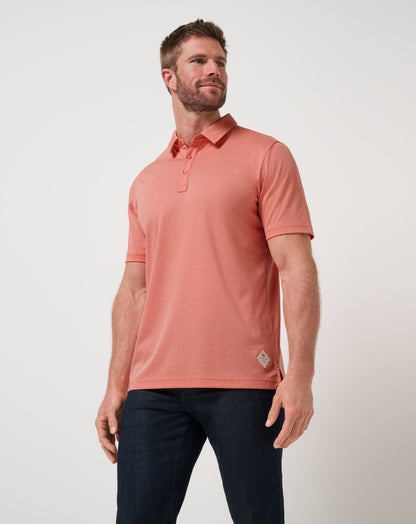 On Our Way Polo Terra Cotta | Travis Mathew Smart Buy