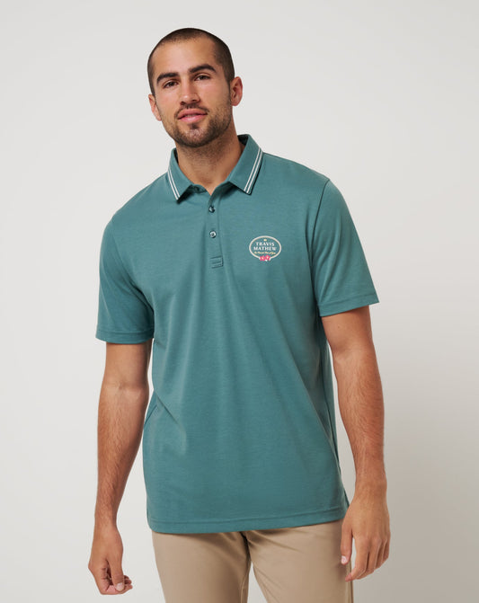 Patron Parade Polo Silver Pine | Travis Mathew Trending