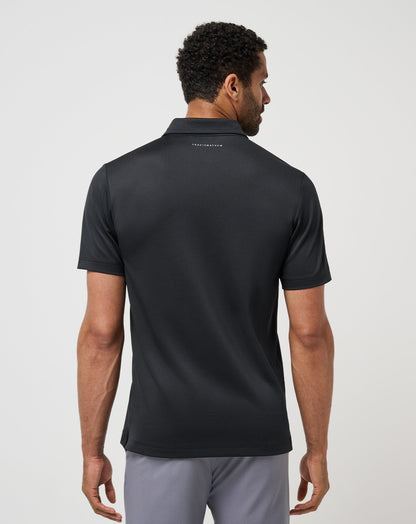 Good Good Chest Stripe Polo Black/Damson | Travis Mathew Popular