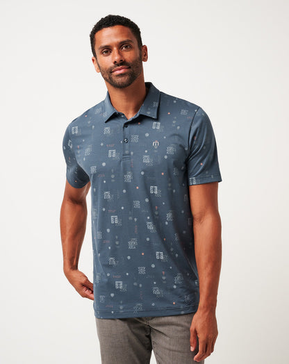 Quick Trip Polo Mood Indigo/Vintage Indigo | Travis Mathew Discount