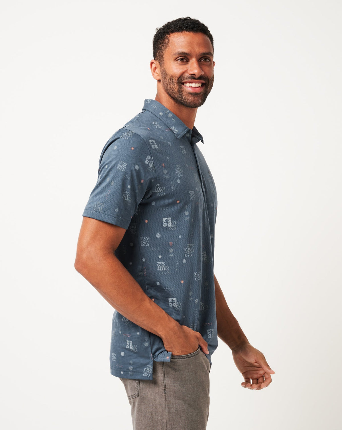 Quick Trip Polo Mood Indigo/Vintage Indigo | Travis Mathew Discount