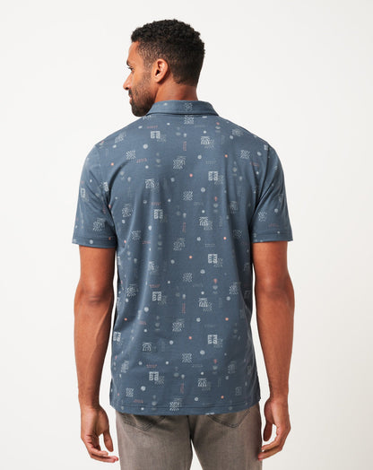 Quick Trip Polo Mood Indigo/Vintage Indigo | Travis Mathew Discount