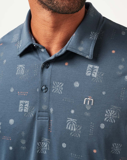 Quick Trip Polo Mood Indigo/Vintage Indigo | Travis Mathew Discount