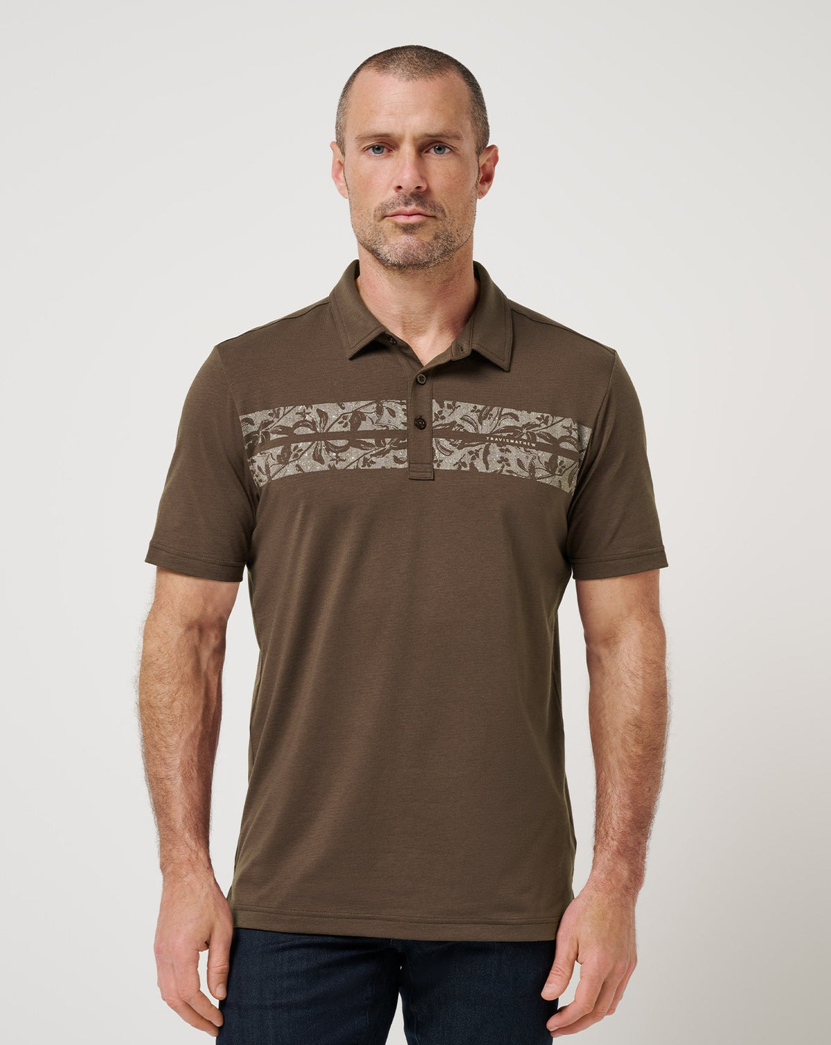 Orchard Walk Polo Chocolate | Travis Mathew Everyday