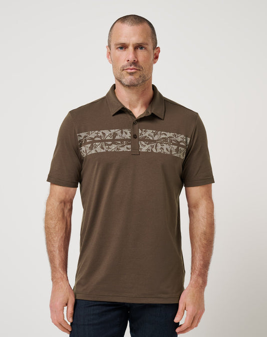 Orchard Walk Polo Chocolate | Travis Mathew Everyday