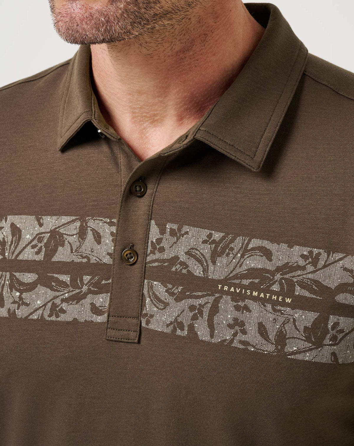 Orchard Walk Polo Chocolate | Travis Mathew Everyday