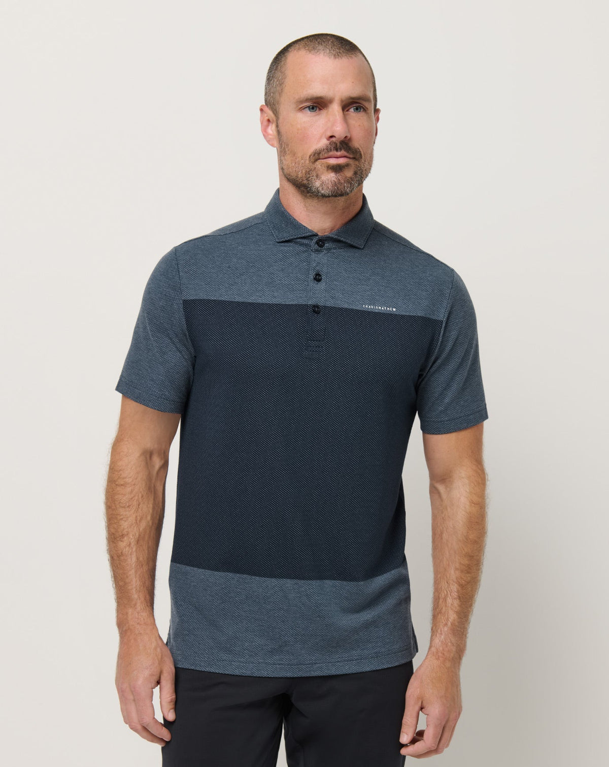 Rudder Runner Polo Heather Total Eclipse | Travis Mathew Top Pick