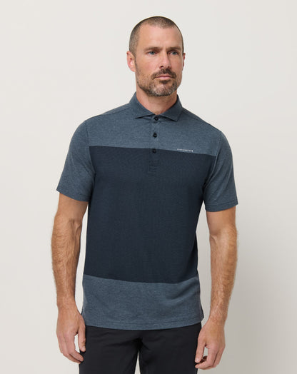 Rudder Runner Polo Heather Total Eclipse | Travis Mathew Top Pick