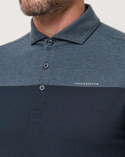 Rudder Runner Polo Heather Total Eclipse | Travis Mathew Top Pick