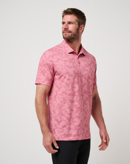 Featherweight Steep Wave Polo Dusty Rose | Travis Mathew Smart Buy