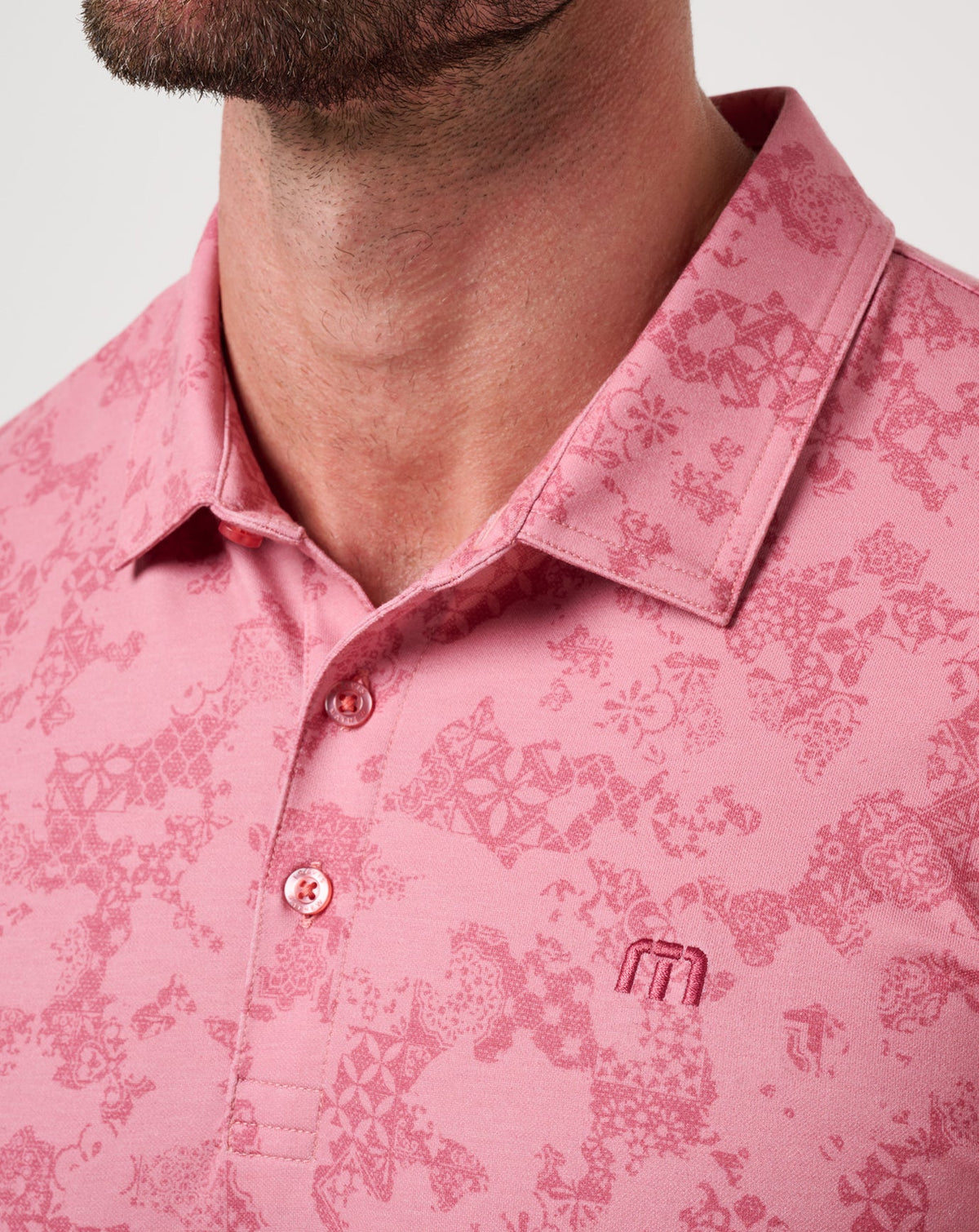 Featherweight Steep Wave Polo Dusty Rose | Travis Mathew Smart Buy