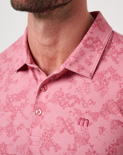 Featherweight Steep Wave Polo Dusty Rose | Travis Mathew Smart Buy