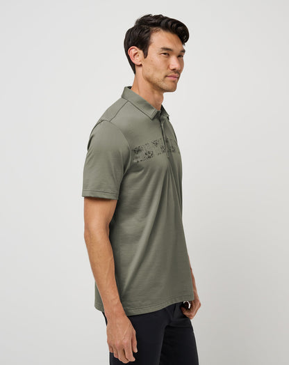 Overnight Stay Polo Dark Olive | Travis Mathew Smart Buy