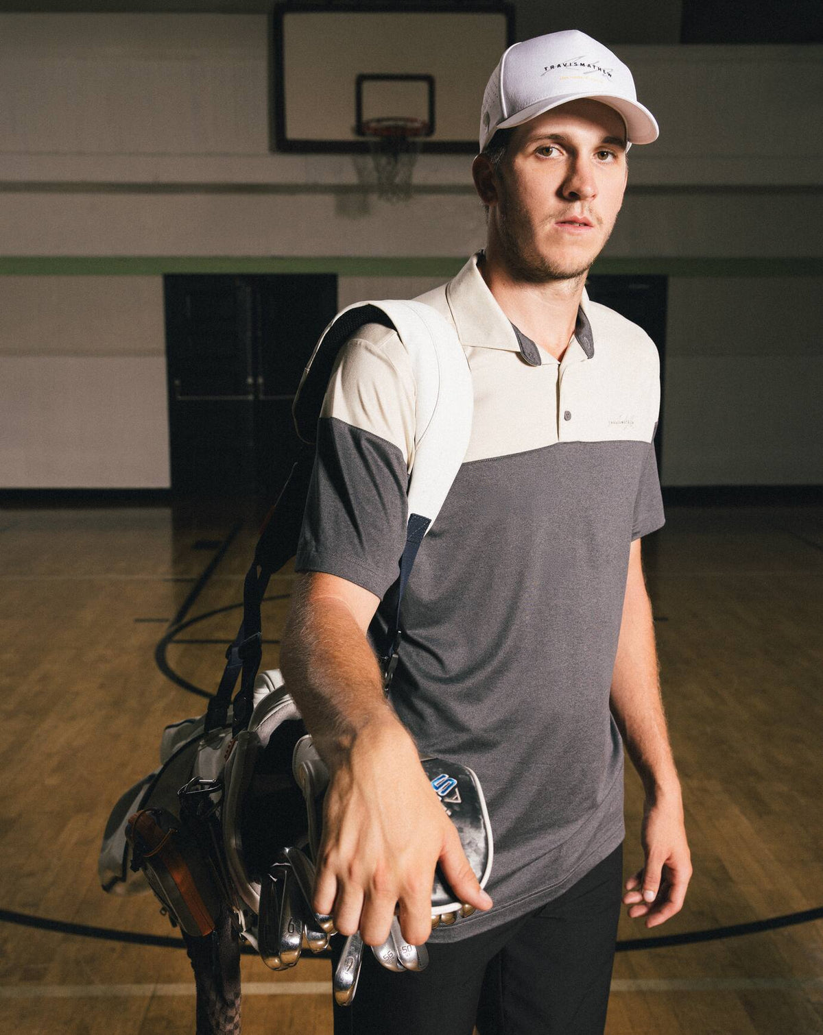 Sunset Swing Polo Italian Sand | Travis Mathew Exclusive