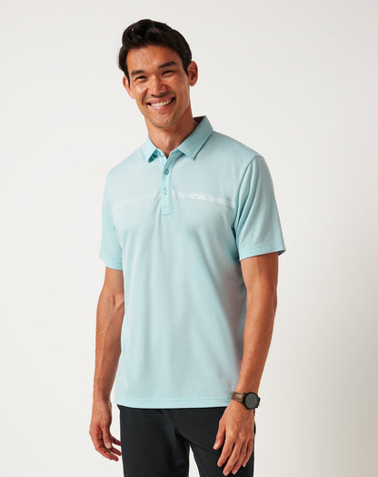 Lake Breeze Polo Cory Blue | Travis Mathew Essential