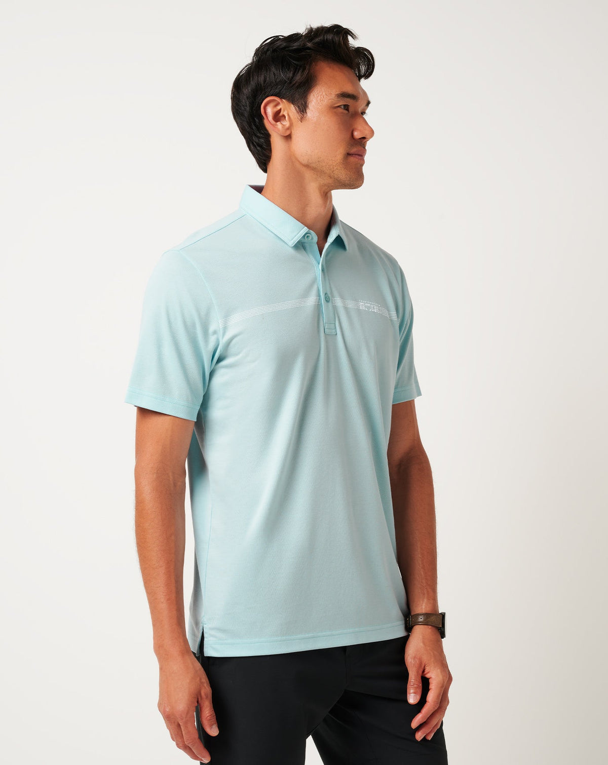 Lake Breeze Polo Cory Blue | Travis Mathew Essential