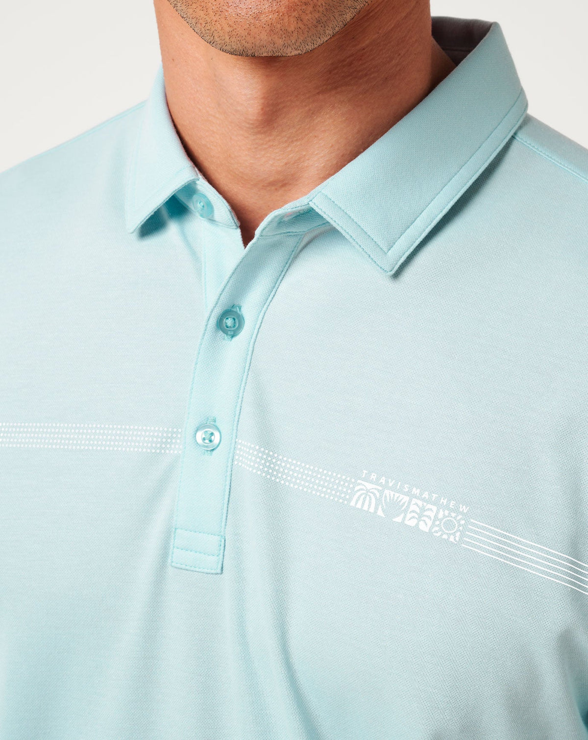 Lake Breeze Polo Cory Blue | Travis Mathew Essential