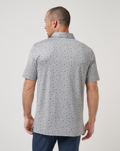 Coffee House Polo Heather Medium Grey | Travis Mathew Everyday