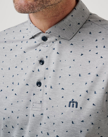Coffee House Polo Heather Medium Grey | Travis Mathew Everyday