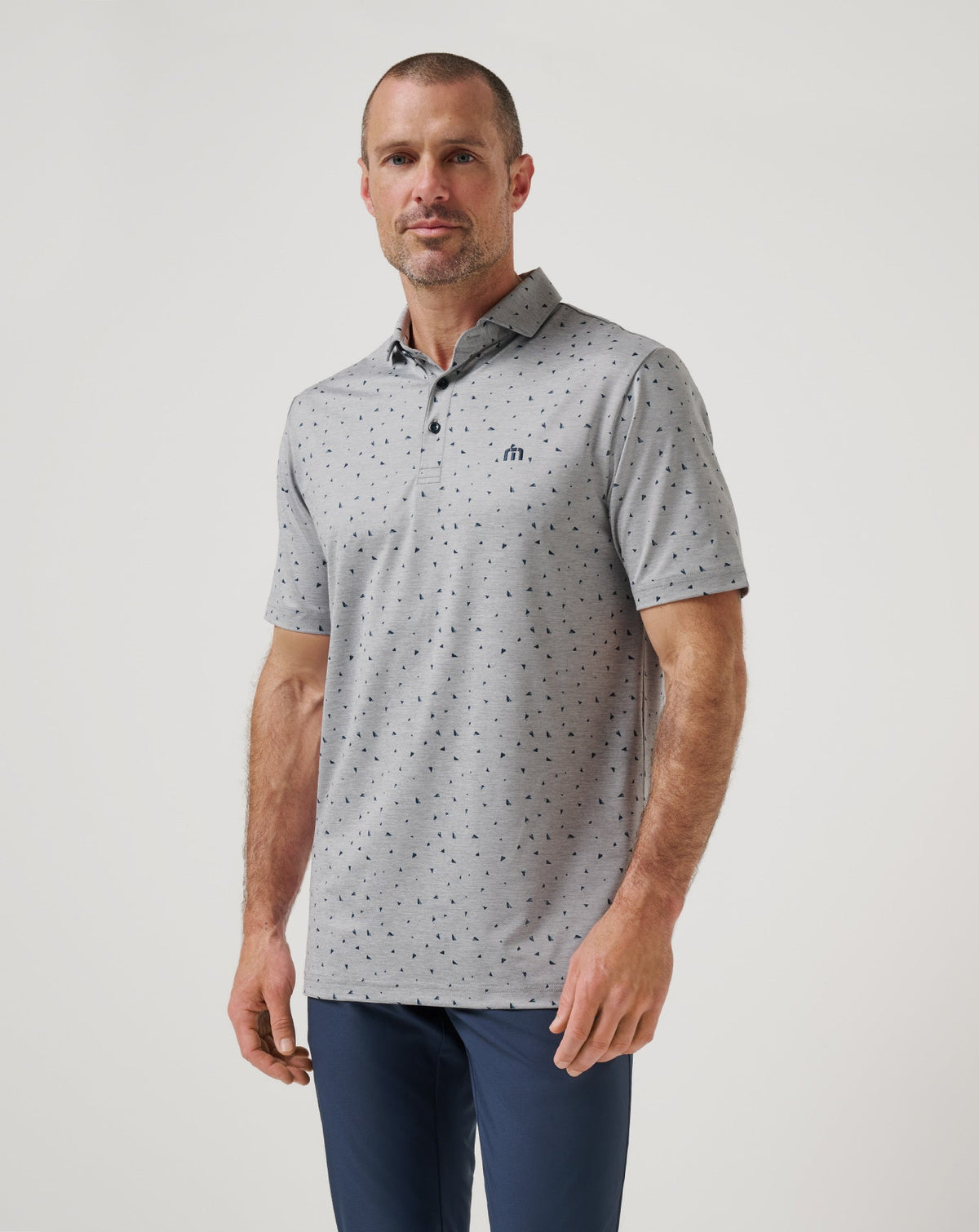 Coffee House Polo Heather Medium Grey | Travis Mathew Everyday