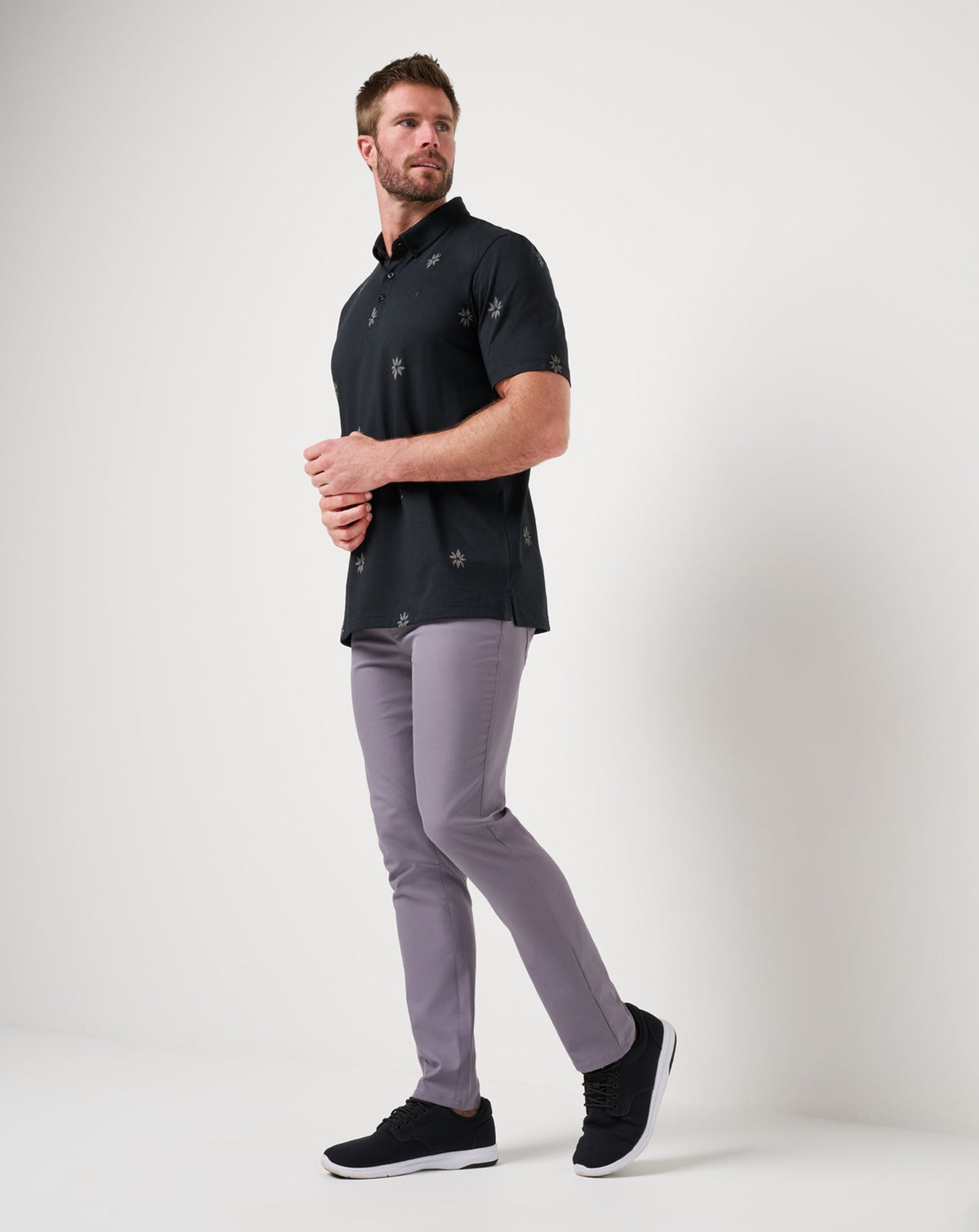 Rome Around Polo Black | Travis Mathew Sale