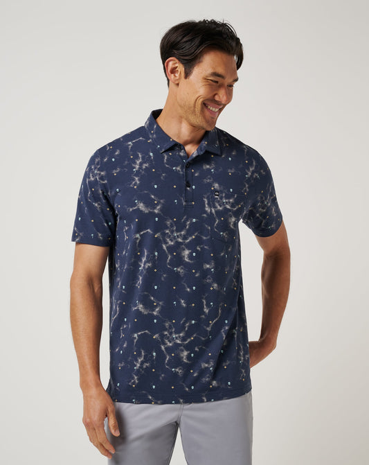 Beach Town Polo Total Eclipse | Travis Mathew Discount