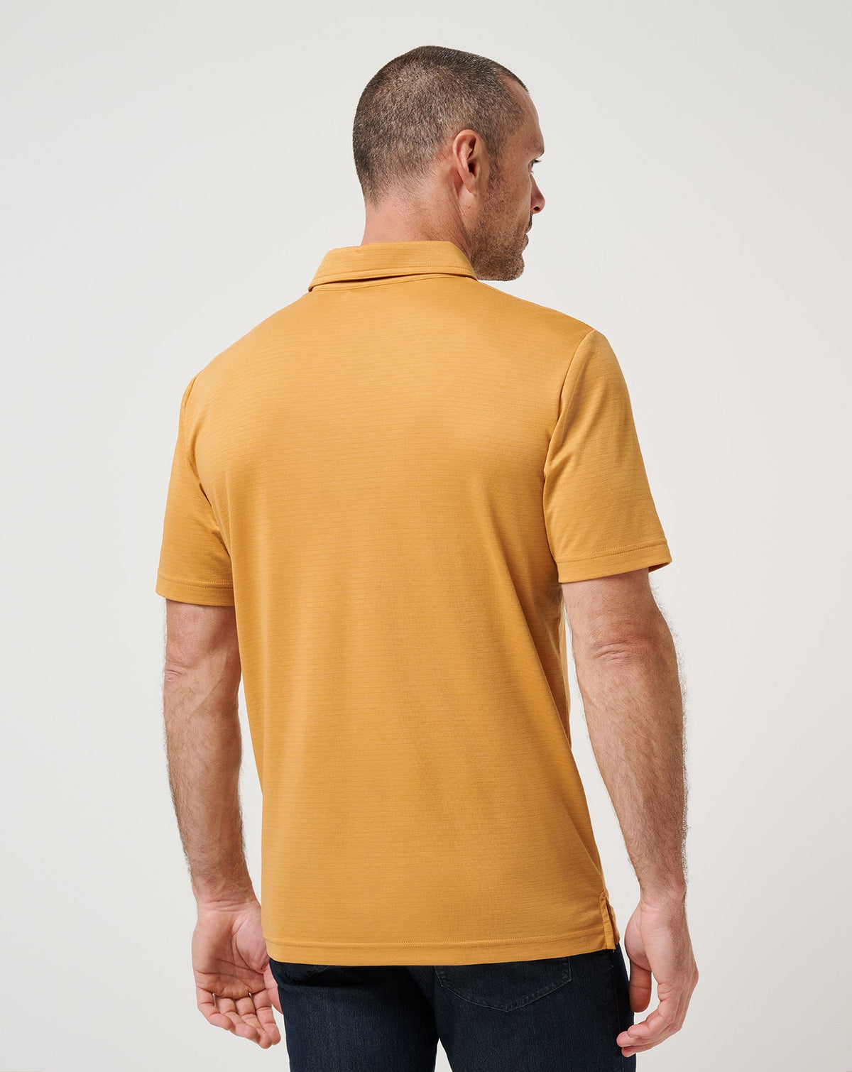 The Zinna 2.0 Polo Spruce Yellow | Travis Mathew Premium