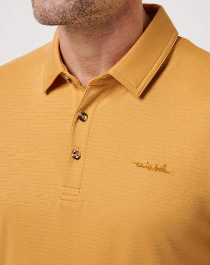 The Zinna 2.0 Polo Spruce Yellow | Travis Mathew Premium