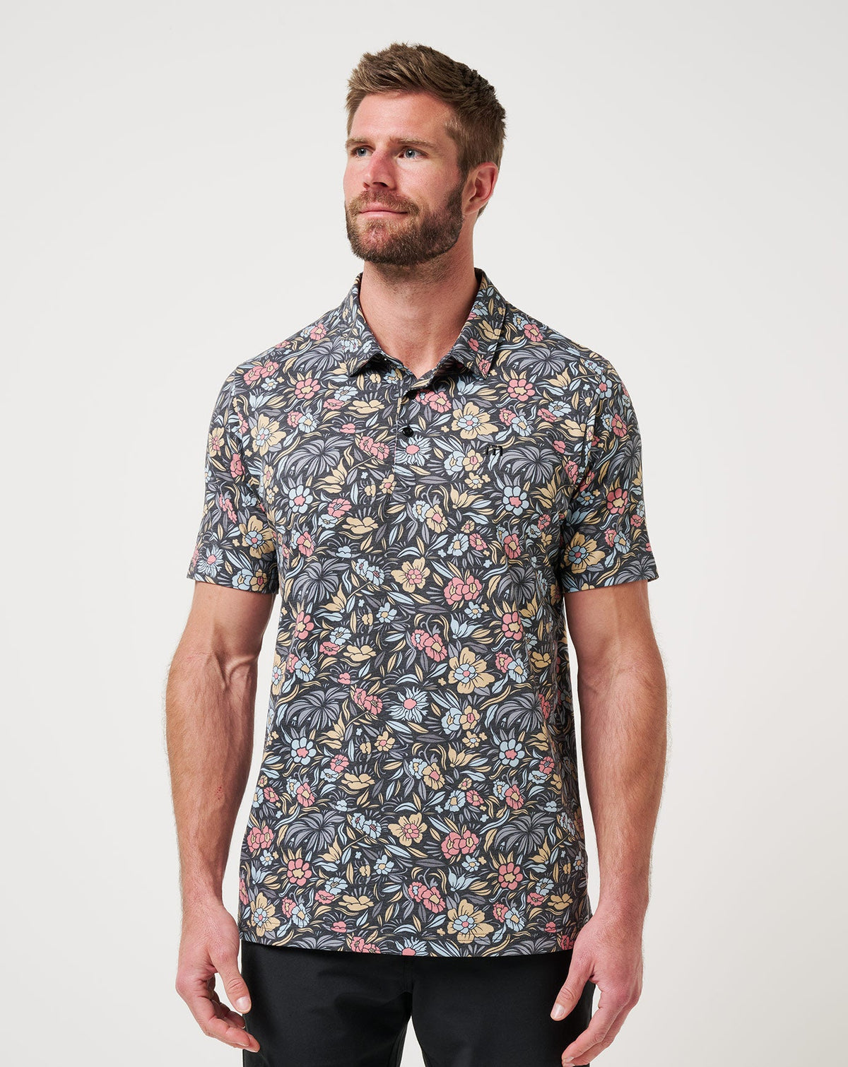 Featherweight Day Cruise Polo Black | Travis Mathew Quality