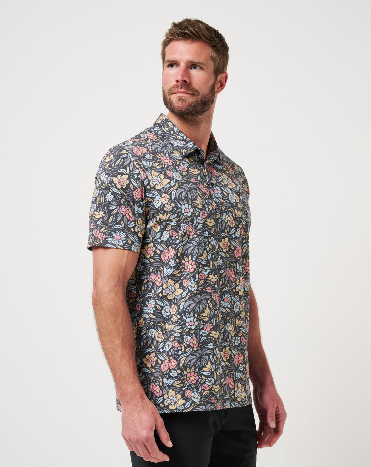 Featherweight Day Cruise Polo Black | Travis Mathew Quality