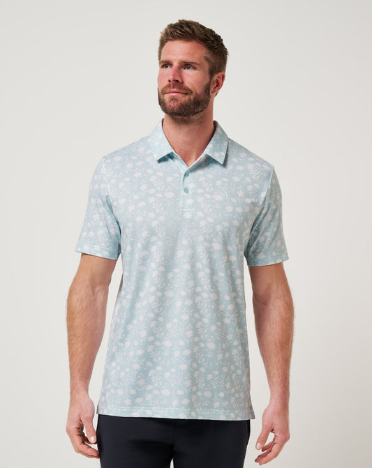 Featherweight Cove Polo Azzurro | Travis Mathew Latest