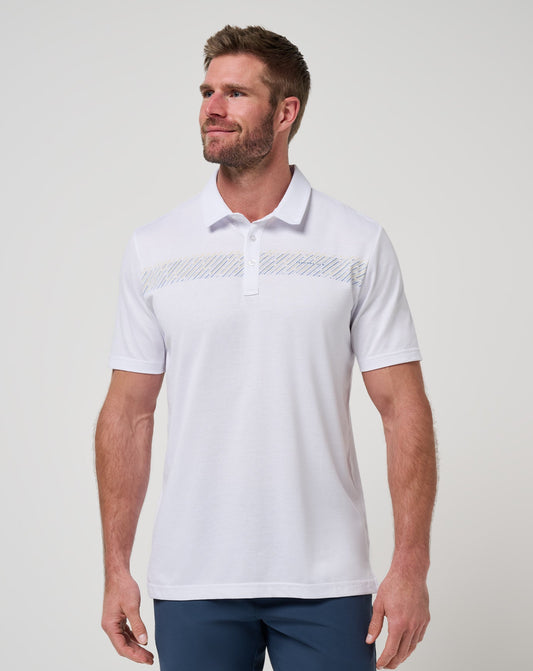 Landline Polo White | Travis Mathew Popular