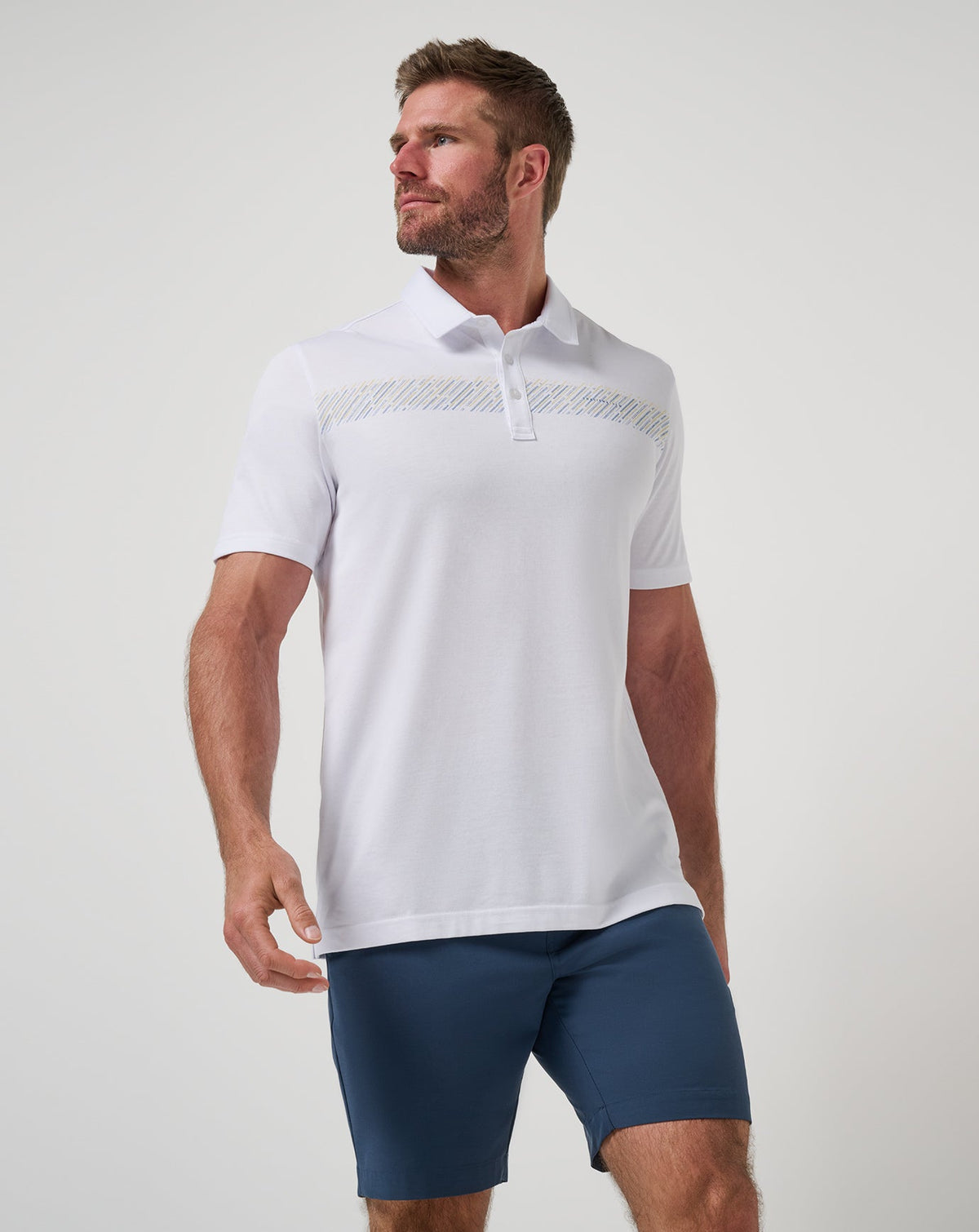Landline Polo White | Travis Mathew Popular