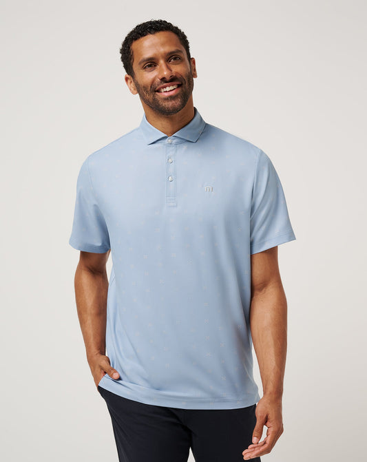 Air Taxi Polo Dusty Blue | Travis Mathew Great Value