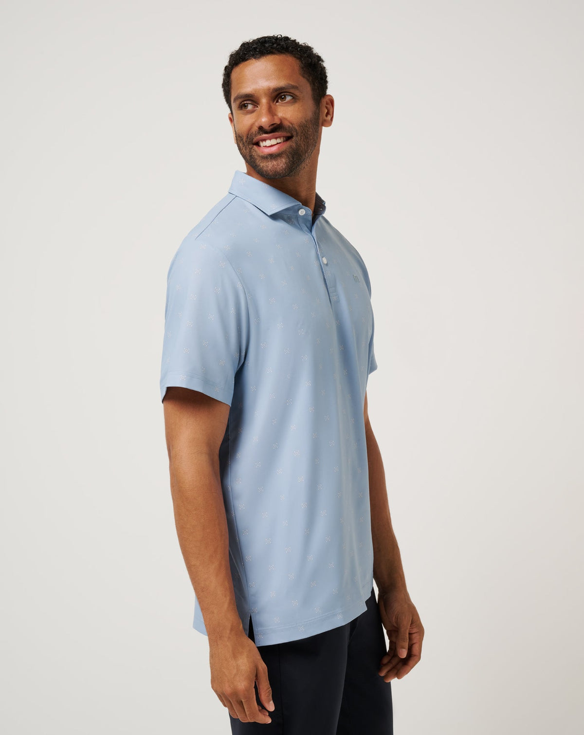 Air Taxi Polo Dusty Blue | Travis Mathew Great Value