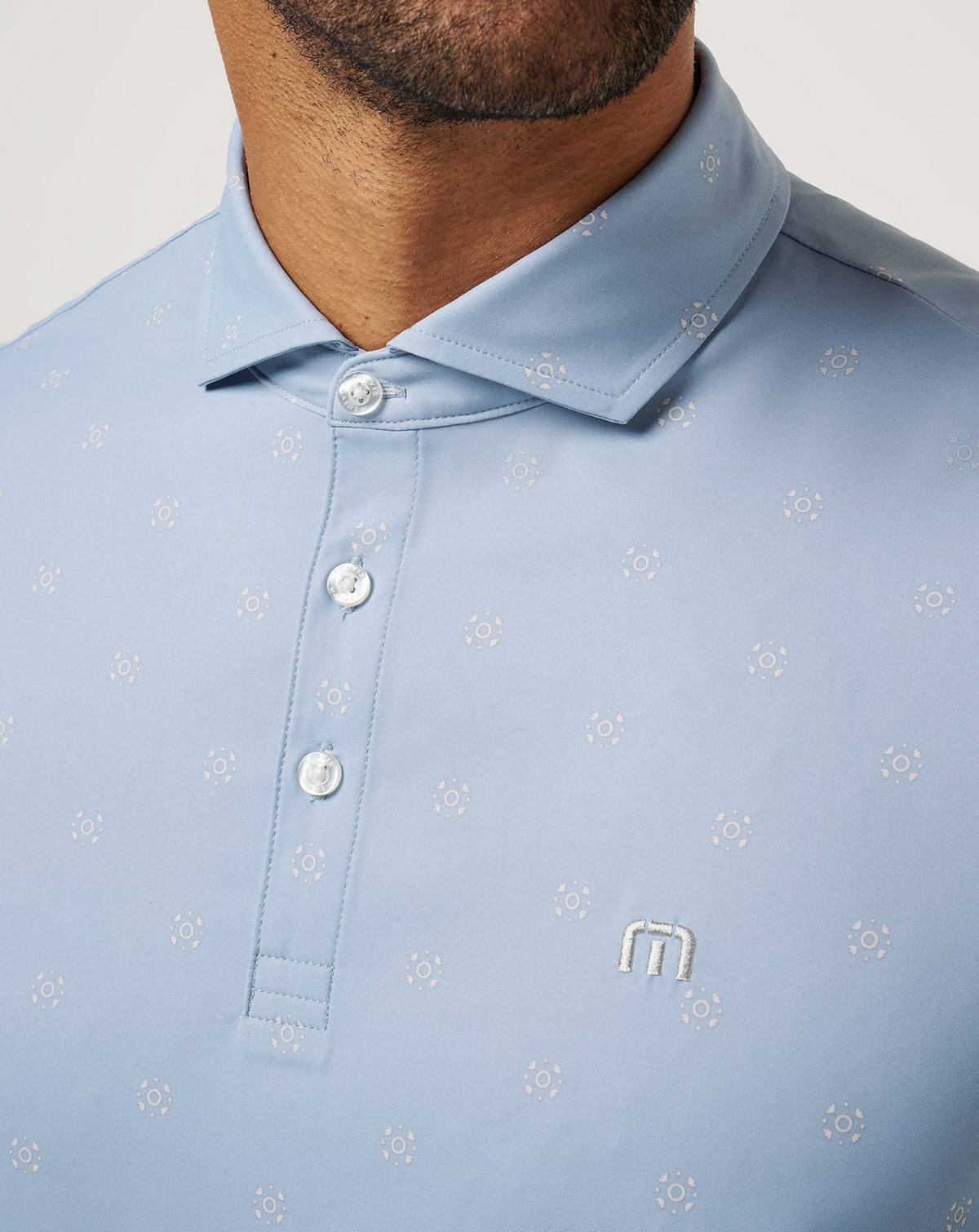 Air Taxi Polo Dusty Blue | Travis Mathew Great Value