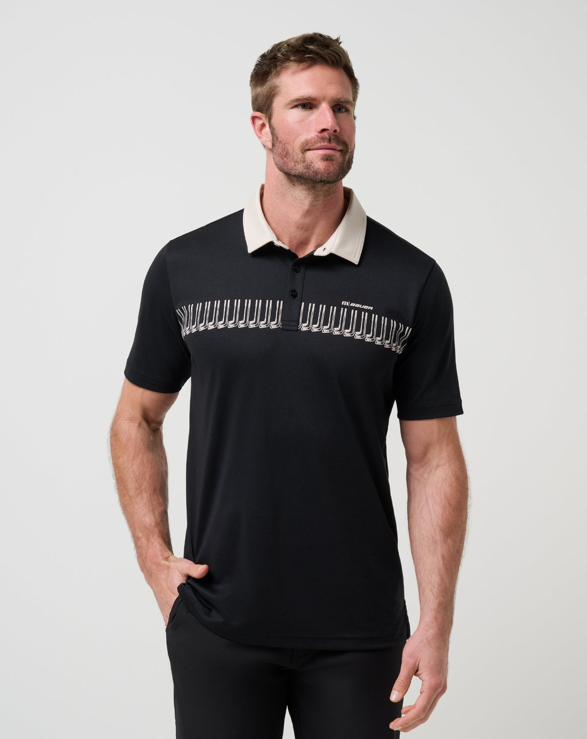 Stick Side Polo Black | Travis Mathew Best Seller